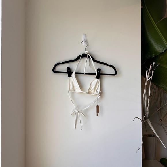 NWT SKIMS Swim Triangle Bikini Top in Marble size Small - Picture 1 of 15
